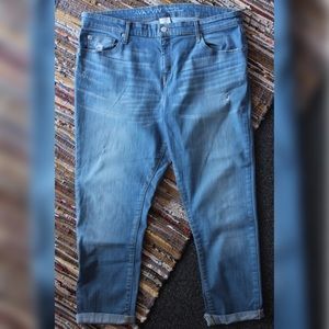 Ava & Viv Plus Size Boyfriend Crop Jeans Target